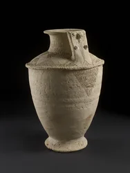 Vase aus Grab auf Friedhof A, Kish, Irak (gebrannter Ton)